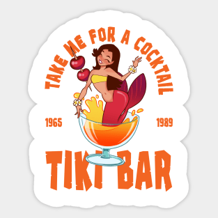 tiki bar Sticker